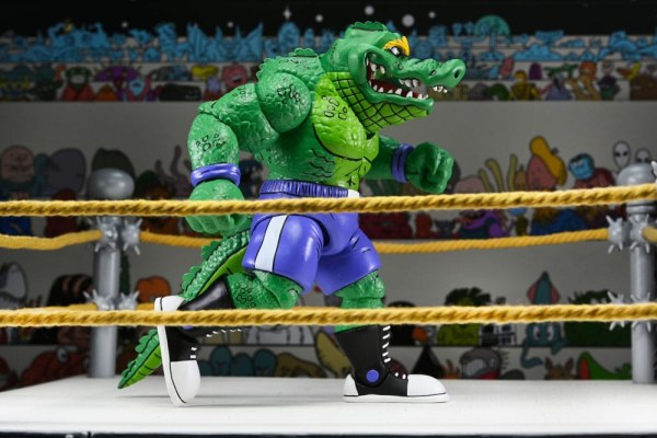 Ninja Turtles (Archie Comics) Stump Wrestling Leatherhead beeldje 18 cm