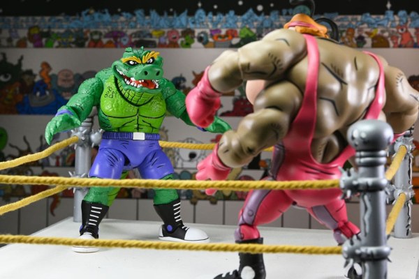 Ninja Turtles (Archie Comics) Stump Wrestling Leatherhead beeldje 18 cm
