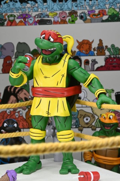 Ninja Turtles (Archie Comics) beeldjes Pakket van 4 Stump Wrestling Turtles 18 cm