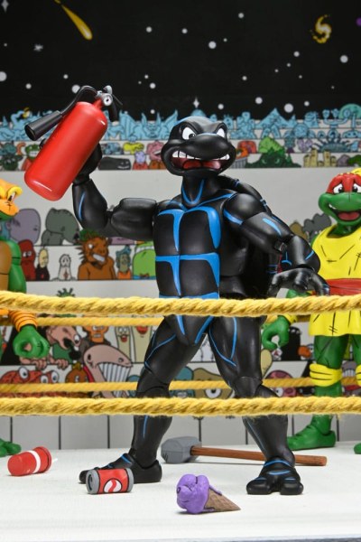 Ninja Turtles (Archie Comics) beeldjes Pakket van 4 Stump Wrestling Turtles 18 cm