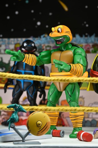 Ninja Turtles (Archie Comics) beeldjes Pakket van 4 Stump Wrestling Turtles 18 cm