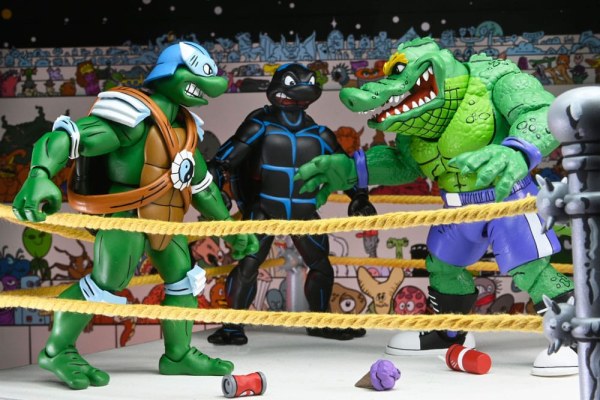 Ninja Turtles (Archie Comics) beeldjes Pakket van 4 Stump Wrestling Turtles 18 cm