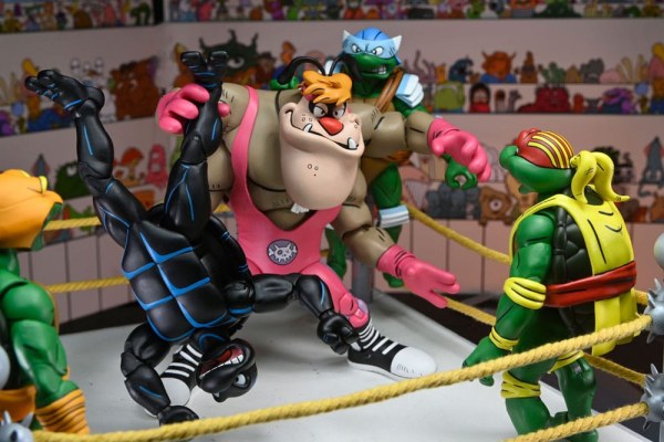Ninja Turtles (Archie Comics) beeldjes Pakket van 4 Stump Wrestling Turtles 18 cm