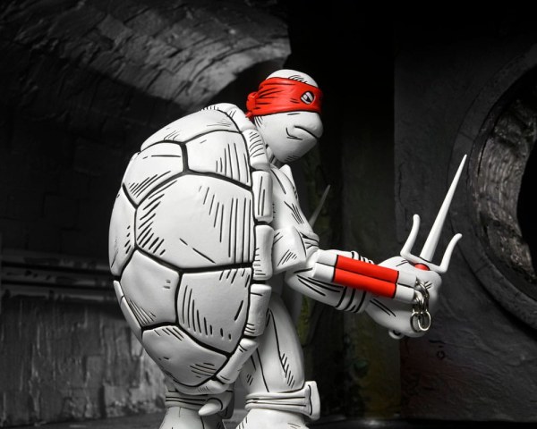 Ninja Turtles (Mirage Comics) pakket van 2 zwart-witte First Turtles-beeldjes 18 cm