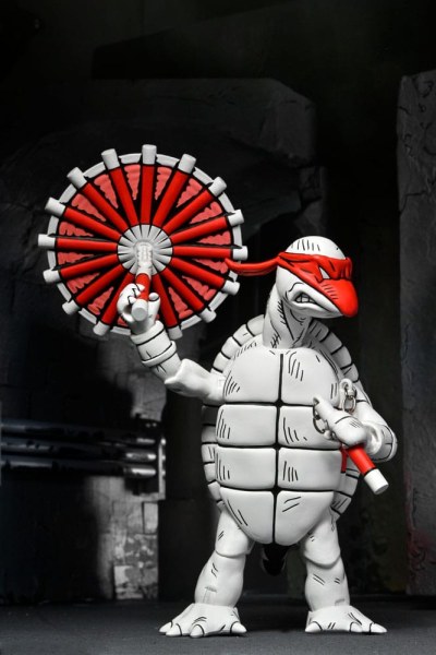Ninja Turtles (Mirage Comics) pakket van 2 zwart-witte First Turtles-beeldjes 18 cm