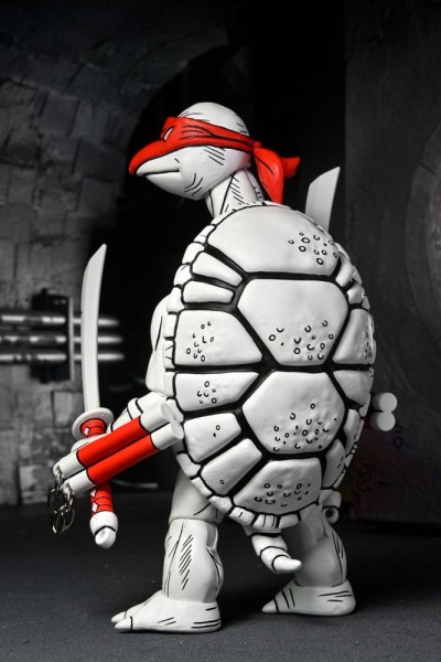 Ninja Turtles (Mirage Comics) pakket van 2 zwart-witte First Turtles-beeldjes 18 cm