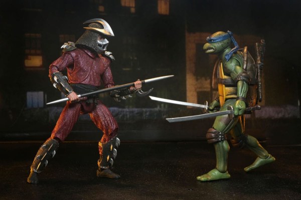 Ninja Turtles (1990 Film) Roof Top Battle Shredder vs Leo beeldje 18 cm