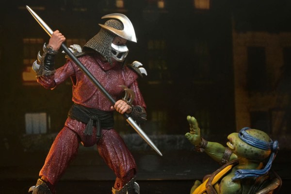 Ninja Turtles (1990 Film) Roof Top Battle Shredder vs Leo beeldje 18 cm