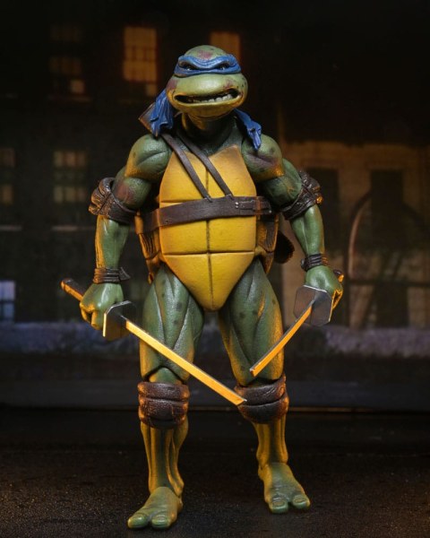 Ninja Turtles (1990 Film) Roof Top Battle Shredder vs Leo beeldje 18 cm