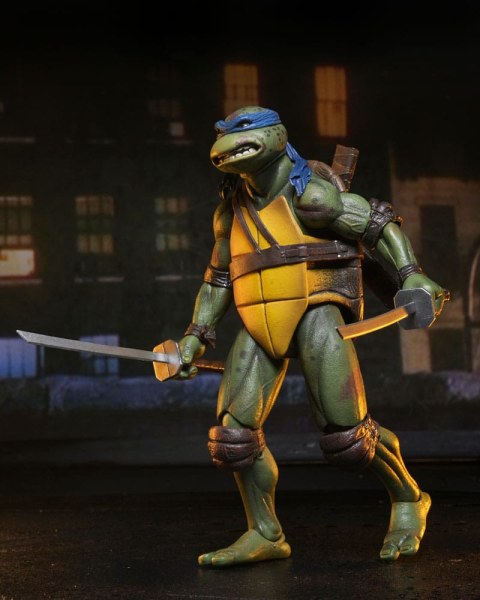 Ninja Turtles (1990 Film) Roof Top Battle Shredder vs Leo beeldje 18 cm
