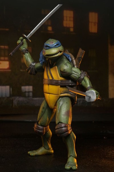 Ninja Turtles (1990 Film) Roof Top Battle Shredder vs Leo beeldje 18 cm