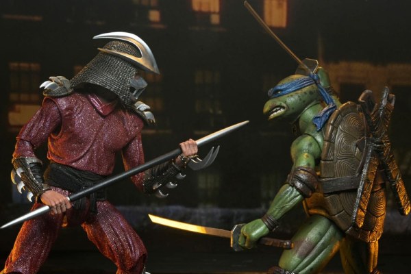 Ninja Turtles (1990 Film) Roof Top Battle Shredder vs Leo beeldje 18 cm