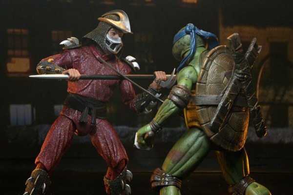 Ninja Turtles (1990 Film) Roof Top Battle Shredder vs Leo beeldje 18 cm