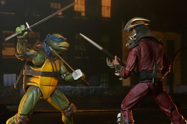 Ninja Turtles (1990 Film) Roof Top Battle Shredder vs Leo beeldje 18 cm