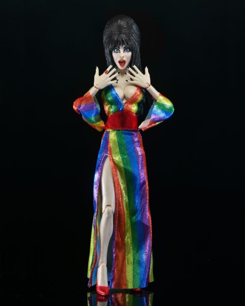 Elvira, Meesteres van de Duisternis beeldje Gekleed Over de Regenboog Elvira 20 cm