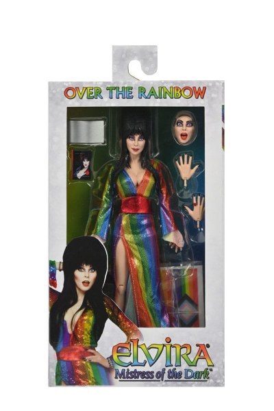 Elvira, Meesteres van de Duisternis beeldje Gekleed Over de Regenboog Elvira 20 cm