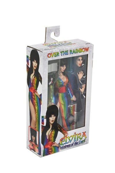Elvira, Meesteres van de Duisternis beeldje Gekleed Over de Regenboog Elvira 20 cm