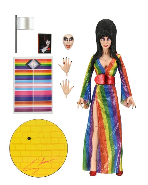 Elvira, Meesteres van de Duisternis beeldje Gekleed Over de Regenboog Elvira 20 cm