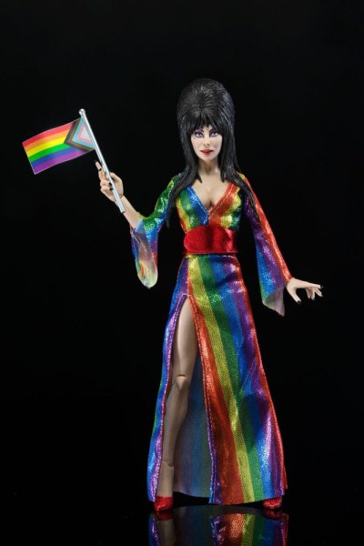Elvira, Meesteres van de Duisternis beeldje Gekleed Over de Regenboog Elvira 20 cm
