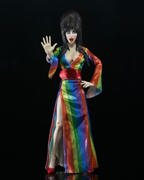 Elvira, Meesteres van de Duisternis beeldje Gekleed Over de Regenboog Elvira 20 cm