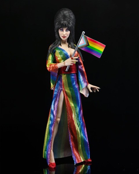 Elvira, Meesteres van de Duisternis beeldje Gekleed Over de Regenboog Elvira 20 cm