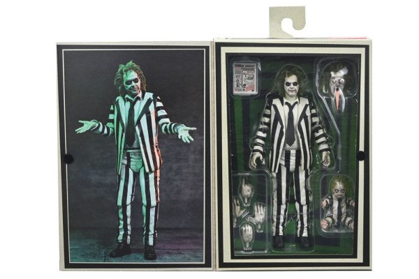 Beetlejuice Beetlejuice beeldje 7 Schaal Ultimate Striped Suit Beetlejuice 18 cm