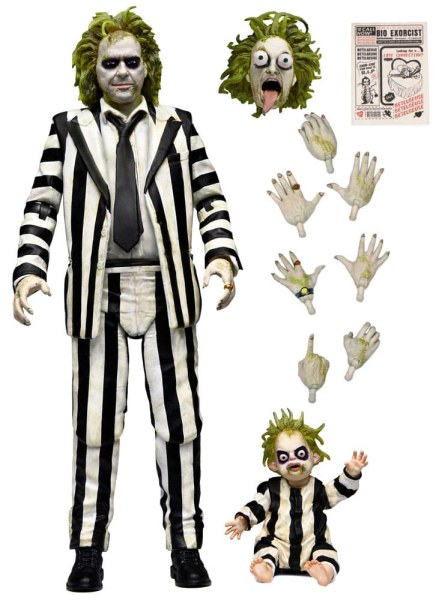 Beetlejuice Beetlejuice beeldje 7 Schaal Ultimate Striped Suit Beetlejuice 18 cm