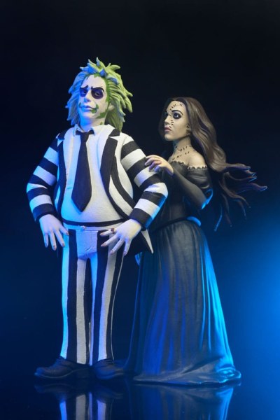 Beetlejuice Beetlejuice-pakket 2 Toony Terrors Beetlejuice & Delores-beeldjes 15 cm