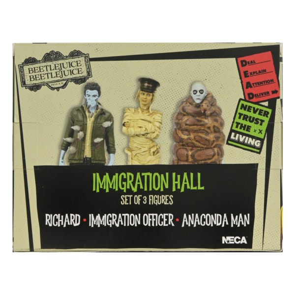 Beetlejuice Beetlejuice pakket 3 beeldjes Immigratiehal 1 10 cm