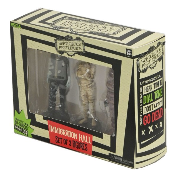 Beetlejuice Beetlejuice pakket 3 beeldjes Immigratiehal 1 10 cm