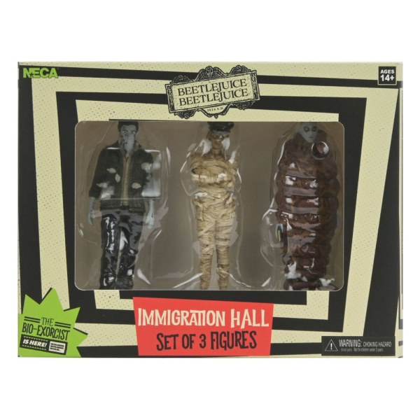 Beetlejuice Beetlejuice pakket 3 beeldjes Immigratiehal 1 10 cm