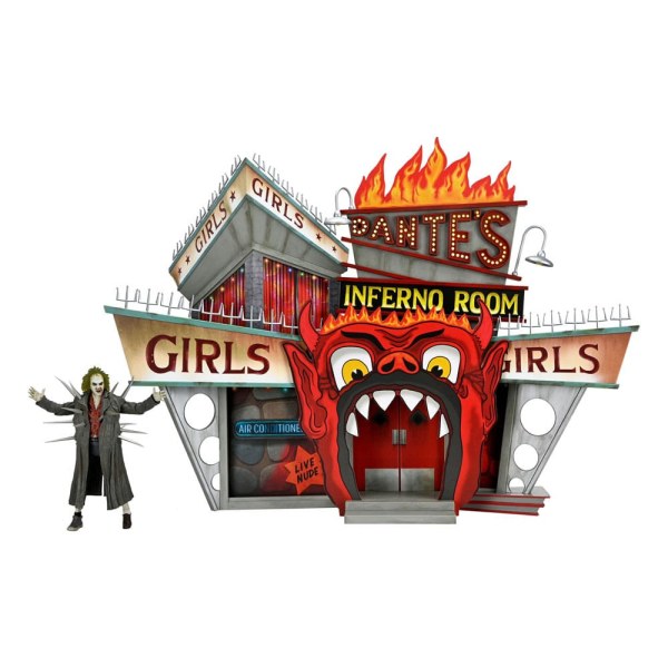 Beetlejuice (1988) diorama Trenchcoat met spikes Inferno Room Deluxe Set