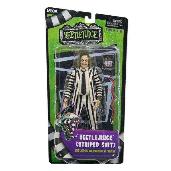 Beetlejuice 1988 beeldje Beetlejuice Zwart-wit gestreept pak 18 cm