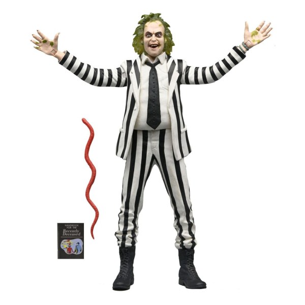 Beetlejuice 1988 beeldje Beetlejuice Zwart-wit gestreept pak 18 cm
