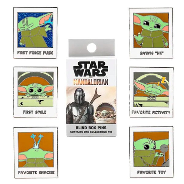 Blind Box Emaille Pin Loungefly Star Wars The Mandalorian Yoda the Child assorti