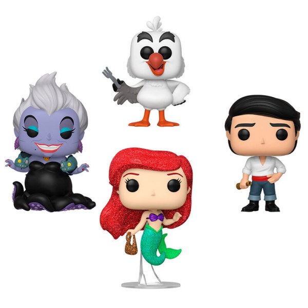 POP pack 4 figuren Disney Kleine Zeemeermin Exclusief