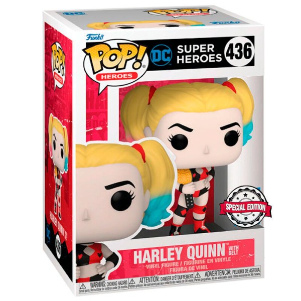 POP! 436 figuur DC Comics Super Heroes Harley Quinn Exclusief