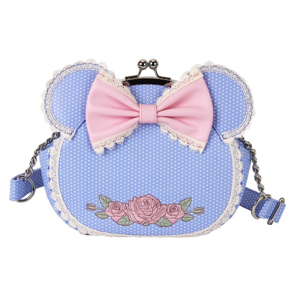 Minnie schoudertas met bloemen- en kantklipsluiting - DISNEY LOUNGEFLY