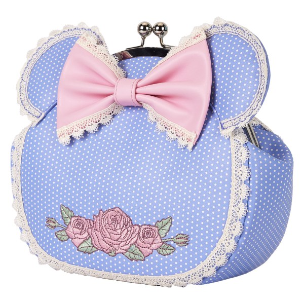 Minnie schoudertas met bloemen- en kantklipsluiting - DISNEY LOUNGEFLY
