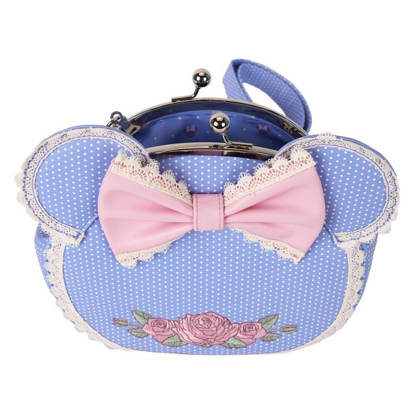 Minnie schoudertas met bloemen- en kantklipsluiting - DISNEY LOUNGEFLY