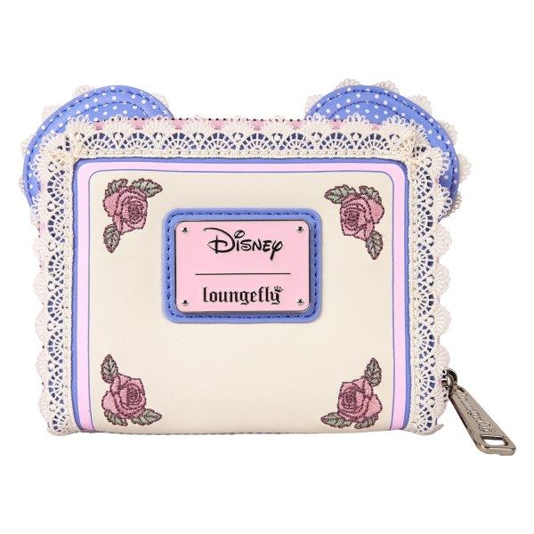 Minnie portemonnee met bloemen- en kantoortjes - DISNEY LOUNGEFLY