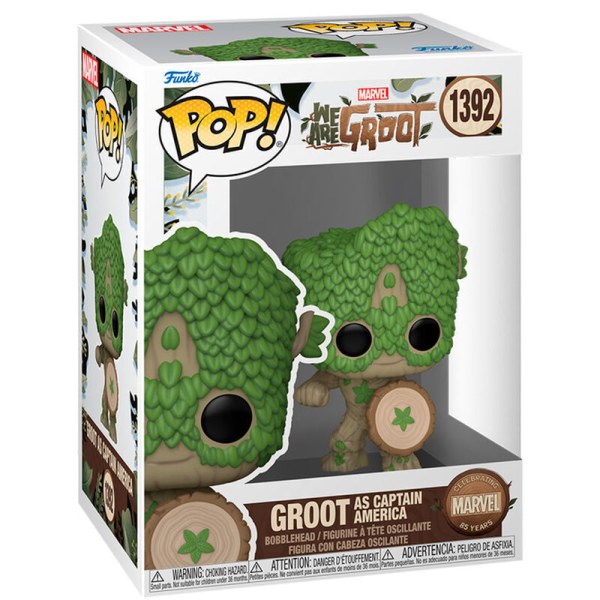 POP! 1392 figuur Marvel We Are Groot - Groot als Captain America