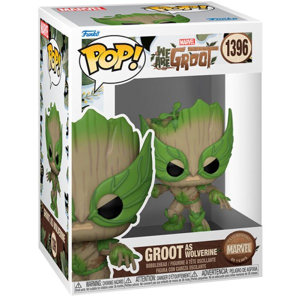 POP! Figuur uit 1396 Marvel We Are Groot - Groot als Wolverine
