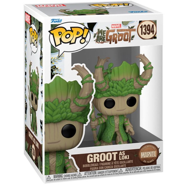 POP! Figuur uit 1394 Marvel We Are Groot - Groot als Loki