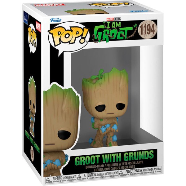 POP! 1194 figuur Marvel Ik ben Groot - Groot met Grunds