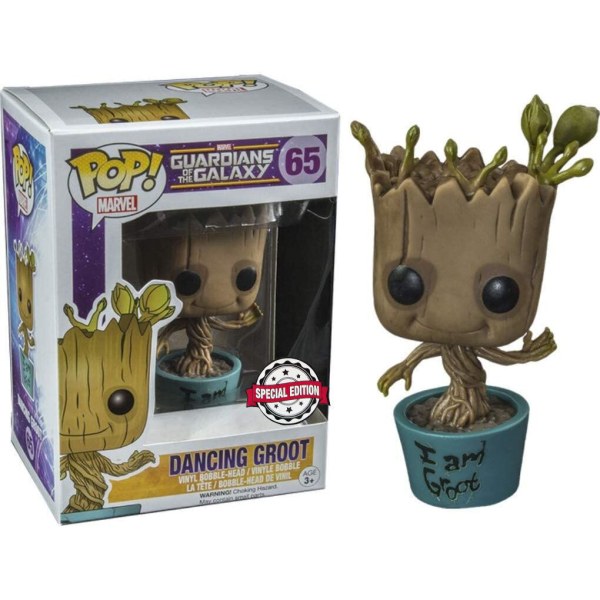 POP! 65 figuren Marvel Guardians of the Galaxy Dancing I Am Groot Exclusief