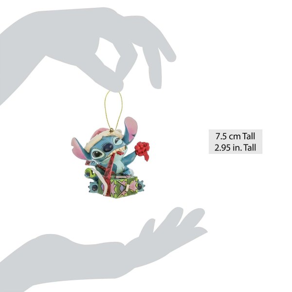 STITCH UNPAPPING GIFT Hangend Ornament - DISNEY TRADITIONS