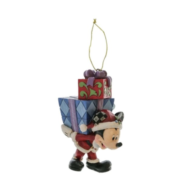 MICKEY MET CADEAUS OP DE ACHTERKANT Hangend Ornament - DISNEY TRADITIONS