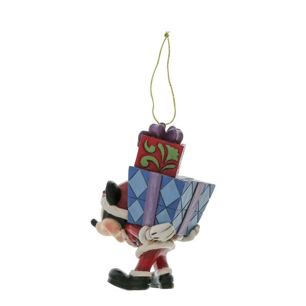 MICKEY MET CADEAUS OP DE ACHTERKANT Hangend Ornament - DISNEY TRADITIONS