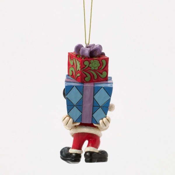MICKEY MET CADEAUS OP DE ACHTERKANT Hangend Ornament - DISNEY TRADITIONS